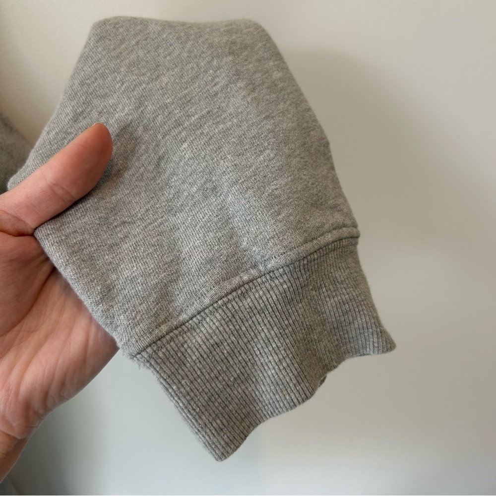 Clare V Channel Quilted Sweatshirt Grey Size XL - Picture 7 of 11